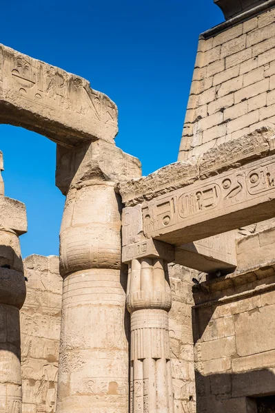 Luxor templet, östra stranden av Nilen, Egypten — Stockfoto