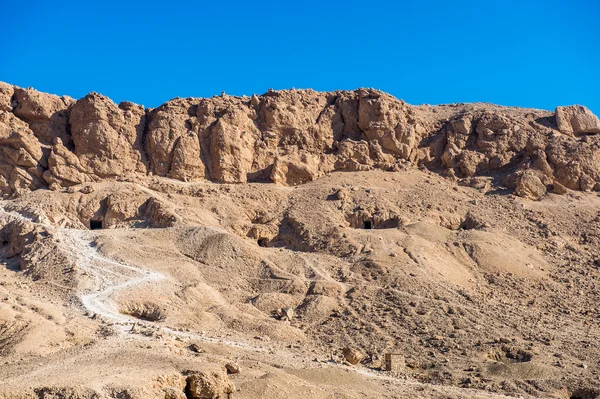 Parte del templo mortuorio de Hatshepsut, orilla occidental del Nilo —  Fotos de Stock