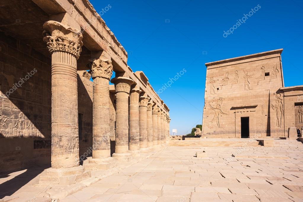 The Temple of Isis, Philae, Agilkia Island, Laker Nasser, …