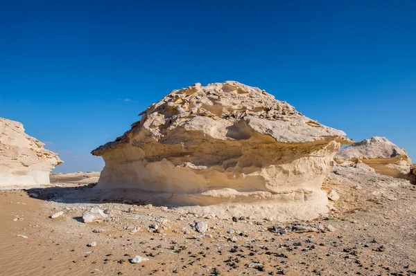 Western White Desert National Park i Egypten - Stock-foto