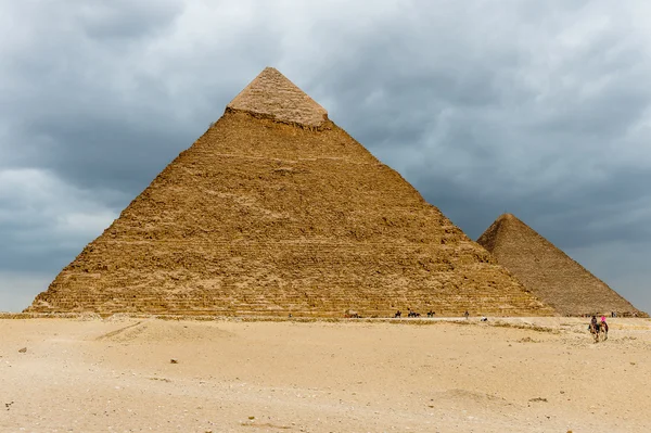 Piramidy w Gizie, światowego dziedzictwa Unesco — Zdjęcie stockowe