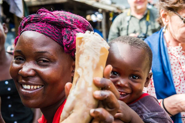 Pessoas reais em Gana, África — Fotografia de Stock