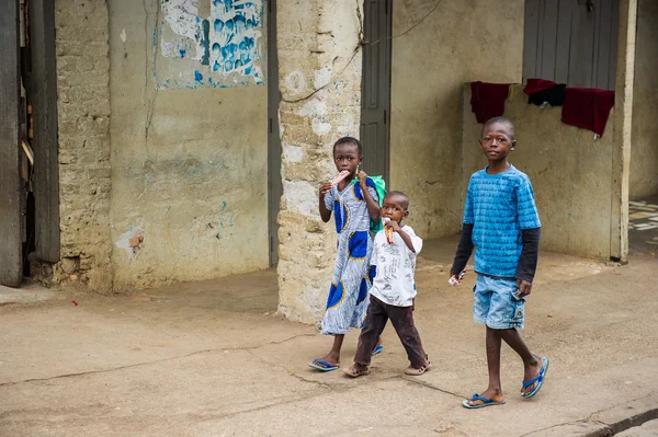 Skuteční lidé v Ghaně, Afrika — Stock fotografie