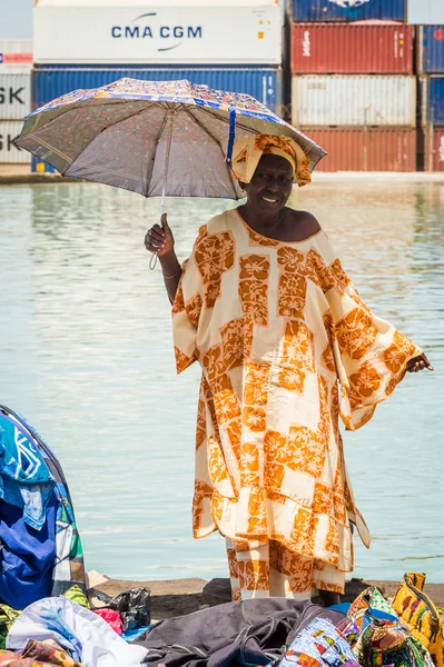 Les vraies personnes en Gambie, Afrique — Photo