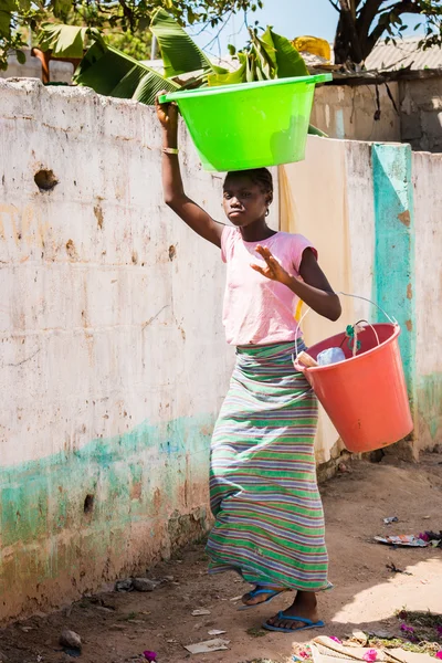 Real people in Gambia, Africa — Stock Photo, Image