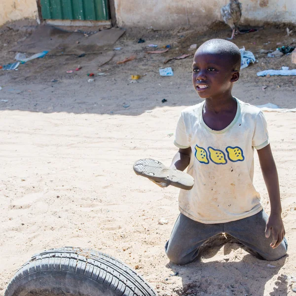 Personas reales en Gambia, África — Foto de Stock