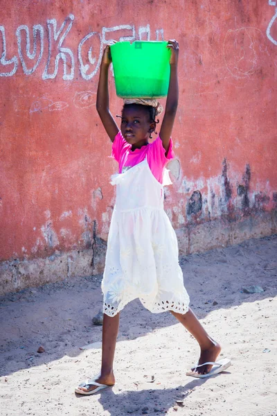 Les vraies personnes en Gambie, Afrique — Photo