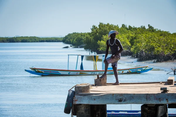 Les vraies personnes en Gambie, Afrique — Photo