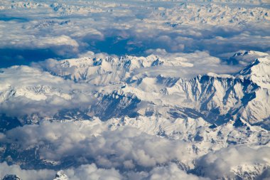 Swiss Alpine mountians güzel Panoraması