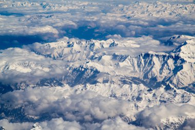 Swiss Alpine mountians güzel Panoraması