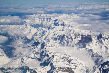 Swiss Alpine mountians güzel Panoraması