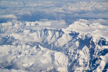 Swiss Alpine mountians güzel Panoraması