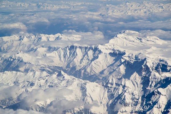 Beautiful panorama of the Swiss Alpine mountians — Stock Photo, Image