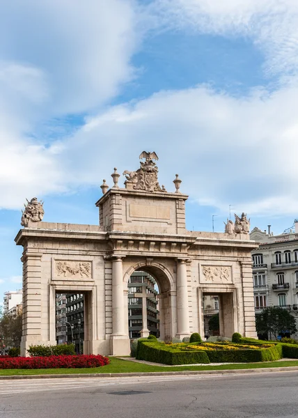 Architecture of Valencia, Basque Country, Spain — Stock Photo, Image