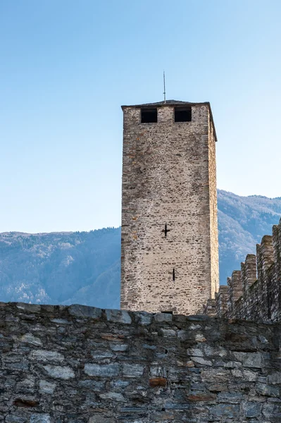 Architektura bellinzona, Švýcarsko — Stock fotografie