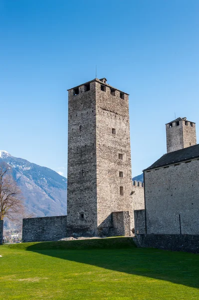 Architecture of Bellinzona, Switzerland — Stock Photo, Image