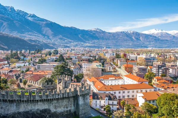 Mimari Bellinzona, İsviçre — Stok fotoğraf