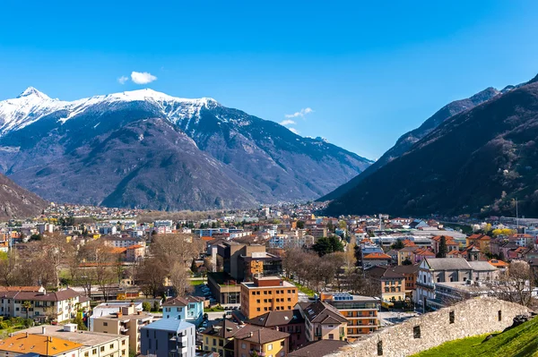 Arquitetura de Bellinzona, Suíça — Fotografia de Stock