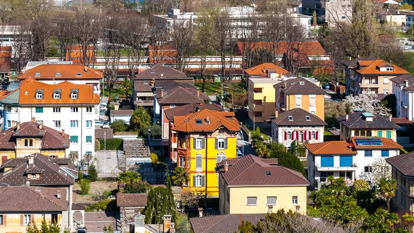 Arquitetura de Bellinzona, Suíça — Fotografia de Stock