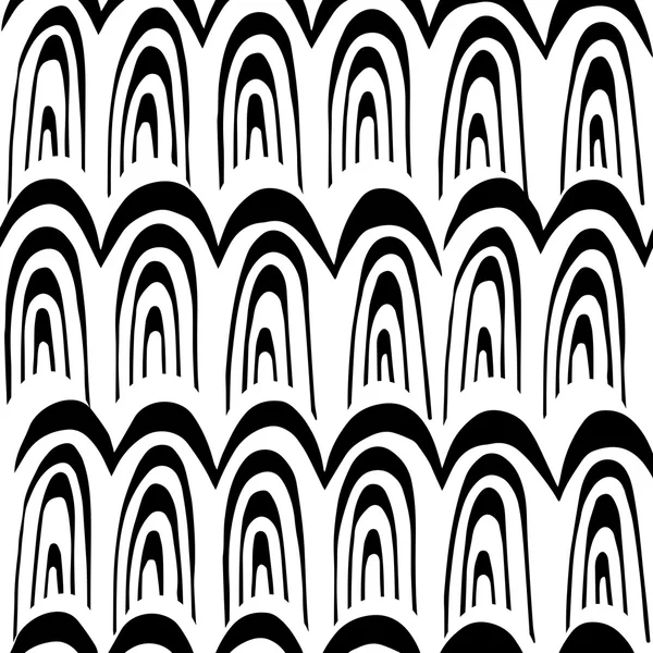 Naadloze abstracte handgetekende patroon, golven achtergrond. Kan worden gebruikt voor behang, opvulpatronen, webpagina-achtergrond, oppervlakte texturen. — Stockvector