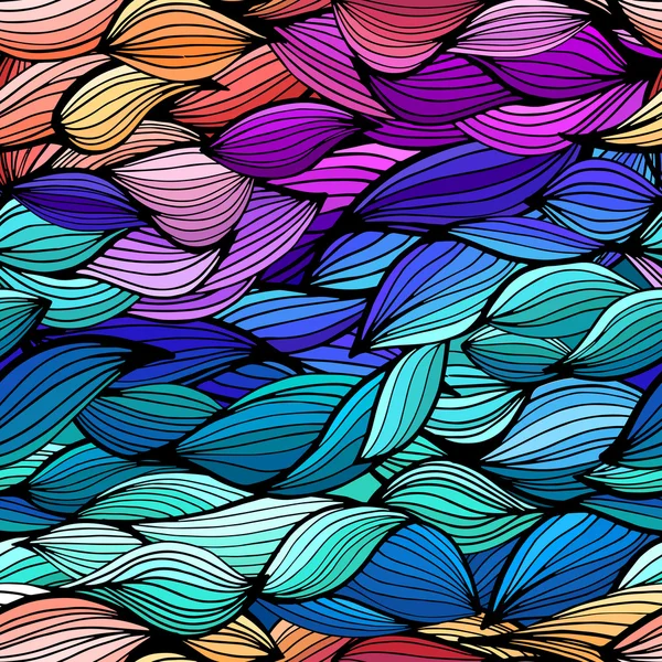 Vektör soyut çizilmiş doku, dalgalı arka plan dalgalar. Renkli dalgaları zemin. Duvar kağıdı, desen dolgularını, web sayfası arka planı, yüzey dokuları için kullanılabilir.