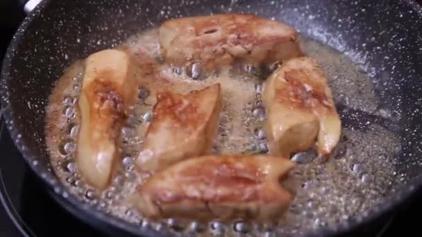 Foie alla griglia — Video Stock