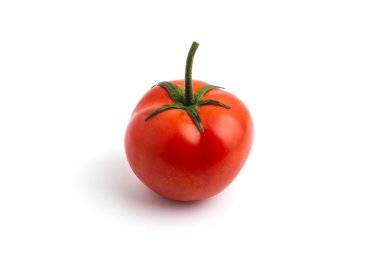 Beyaz arkaplanda izole edilmiş domates