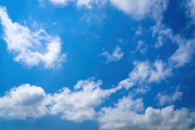 Bulutlu mavi gökyüzü arkaplanı. Bulutların Manzarası. Doğa arkaplanı