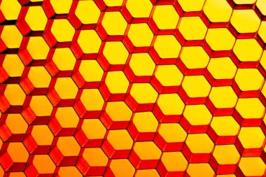 Altıgen endüstriyel soyut arka plan. Bal peteği konsepti.