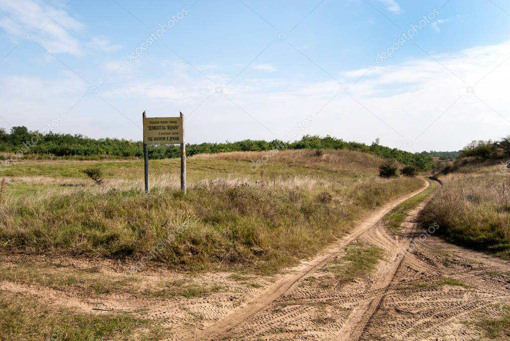 Special Nature Reserve Deliblato Sands. Deliblato sands is the largest European continental sandy area covering around 300 km of ground in Vojvodina province, in Serbia. It is located in southern Banat. 