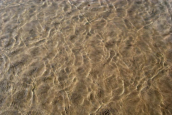 Play Light Sandy Bottom Shallows Shoal Area Sea Lake River — Stock Photo, Image