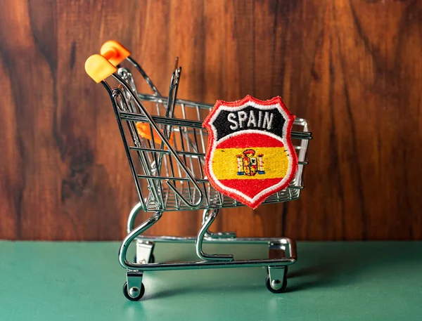 Spanyol Kereskedelmet Szemléltető Koncepció — Stock Fotó