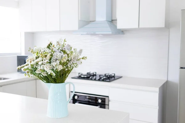 Cute flower arrangement in a home kitchen
