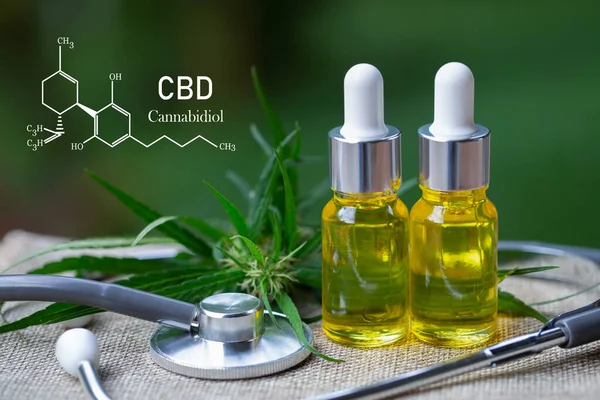 Cbd Olie Hennep Producten Medicinale Cannabis Concept — Stockfoto