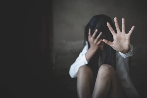 Detener Acoso Sexual Violencia Contra Las Mujeres Concepto Violación Abuso —  Fotos de Stock