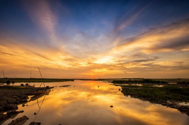 okyanus güzel günbatımı, yaz