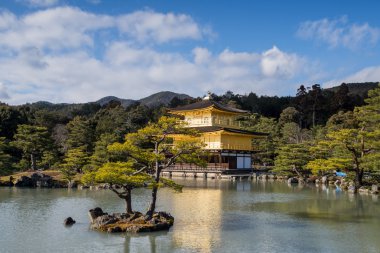 Kinkaku-ji, altın Köşk, Kyoto bir Zen Budist tapınağı,