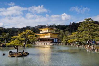 Kinkaku-ji, altın Köşk, Kyoto bir Zen Budist tapınağı,