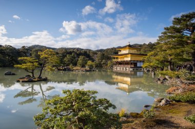 Kinkaku-ji, altın Köşk, Kyoto bir Zen Budist tapınağı,