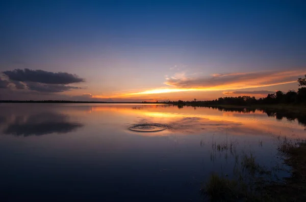 Hermoso Cielo Crepuscular Con Nube Antes Del Atardecer Imagen Fondo — Foto de Stock