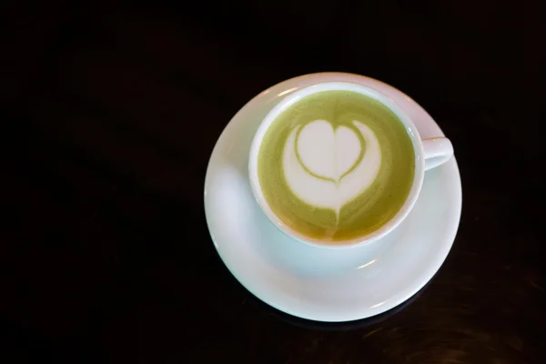 Green tea - Zielona herbata matcha - koktajl Zielona herbata - matcha Zielona Obraz Stockowy