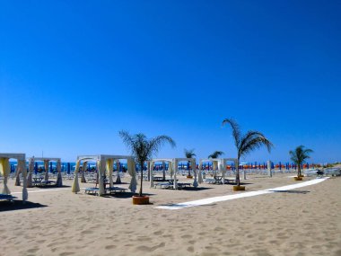 Basilicata 'nın Jonic Sahili, Policoro, Metaponto Mare, Siri, Matera Eyaleti, İtalya