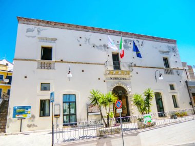 Belediye Binası. Pisticci. Basilicata. İtalya.