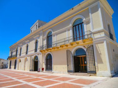 Scanzano Jonico, Piazza Gramsci, Palazzo Baronale, Basilicata, Matera Province, Italy