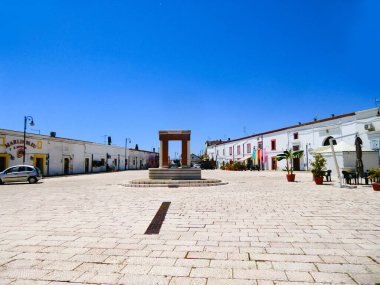 Scanzano Jonico, Piazza Gramsci, Basilicata, Matera Province, Italy