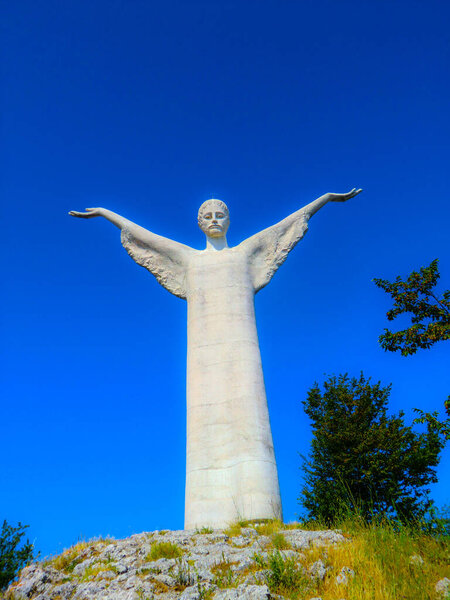 Статуя Христа Искупителя гора Сент-Блез Маратея Базиликата Итал