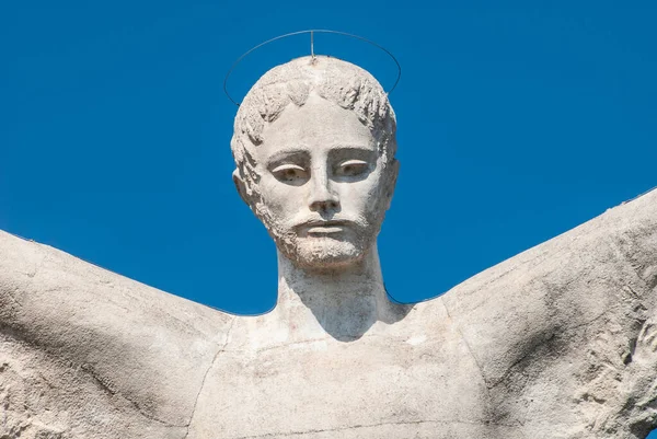 Details of Cristo Redentore di Maratea, Monte San Biagio, Maratea, Province of Potenza, Basilicata, Ital