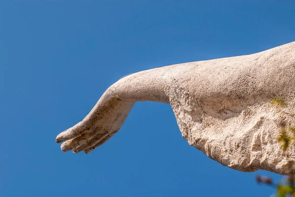 Details of Cristo Redentore di Maratea, Monte San Biagio, Maratea, Province of Potenza, Basilicata, Ital