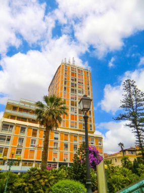 2021 yazında Sassari 'nin binaları ve caddeleri, Sardunya, İtalya, Avrupa