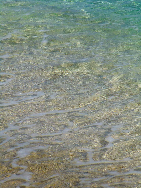 2021年8月在Ezzi Mannu的翡翠海和白色沙滩 意大利撒丁岛帕佐纳海滩 — 图库照片